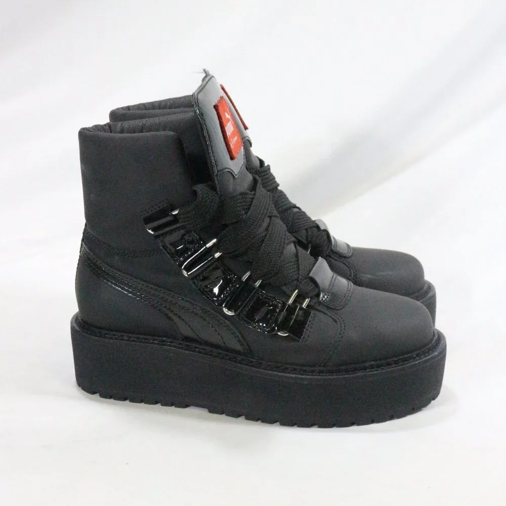 PUMA x Rihanna FENTY Sneaker Boots in Black Sz 6 US Women - Picture 2 of 8